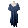 Jason Wu navy cotton blend short sleeve dress size UK16/US12