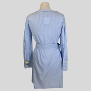 Silvian Heach blue & white long sleeve dress size UK8/US4