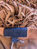 Intermix brown 100% leather fringe skirt size UK8/US4