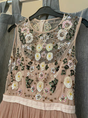Needle and Thread powder pink sequins sleeveless dress size UK8/US4