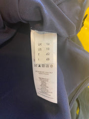 Victoria Beckham navy short sleeve sequins top size UK14/US10
