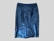 Pure navy sequins pencil skirt size UK10/US6