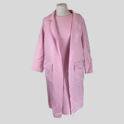 Stewart Parvin pink cotton blend dress & coat set size UK12/US8