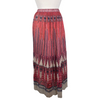 Ba&sh red print A- line midi skirt size UK6/US2