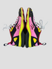 Fendi Freedom FF Zucca pink & yellow fabric trainers size UK5/US7