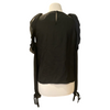 Alexis black 100% silk off shoulder top size UK8/US4
