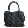 Miu Miu black matelasse leather small handbag