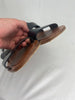Celine black leather flat sandals size UK6/US8