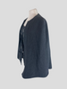 Nonoo Lyons grey wool cashmere & mink cape size UK10/US6