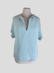 Joseph blue 100% silk short sleeve top size UK10/US6
