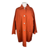 Max Mara orange A- line coat size UK14/US10