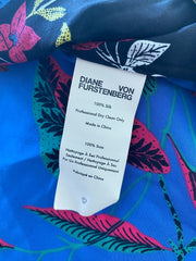 Diane Von Furstenberg multicoloured 100% silk sleeveless top size UK12/US8