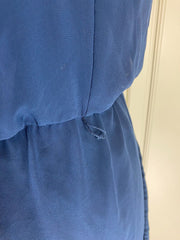 Diane Von Furstenberg navy cocktail sleeveless drape dress size UK14/US10