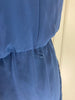 Diane Von Furstenberg navy cocktail sleeveless drape dress size UK14/US10
