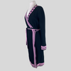 Diane Von Furstenberg black wrap long sleeve dress size UK14/US10
