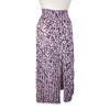 Maje pink & black pleated midi skirt size UK8/US4
