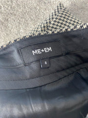 ME+EM black & white cropped trousers size UK8/US4