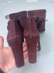 Stuart Weitzman burgundy suede boots size UK6.5/US8.5