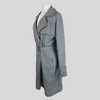 Max Mara grey 100% virgin wool belted dress size UK16/US12