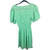 Goa green floral print short sleeve dress size UK10/US6