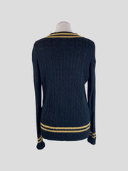 Ralph Lauren black v neck jumper size UK12/US8