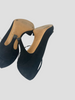 Valentino Garavani black suede crystal- embellished sandals size UK4/US6