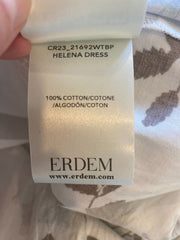 Erdem tropical blook print Helena 100% cotton dress size UK14/US10