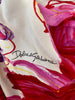 Dolce & Gabbana white & red silk blend drape dress size UK6/US2