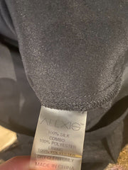 Alexis black 100% silk off shoulder top size UK8/US4