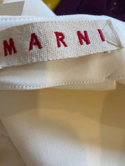 Marni cream A- line skirt size UK8/US4