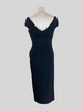 Self Portrait black drape evening sleeveless dress size UK10/US6