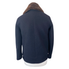 Sandro navy sheep jacket size UK8/US4