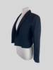 Helmut Lang black cropped wool blend jacket size UK6/US2