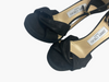 Jimmy Choo black fabric evening heels size UK6.5/US8.5