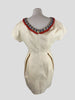 Moschino cream silk & linen blend dress size UK10/US6