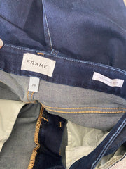 Frame navy cotton blend cropped jeans size UK8/US4