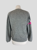 Jumper 1234 grey 100% cashmere jumper size UK12/US8