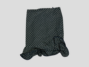 Armani Collezioni black & white spotted 100% silk skirt size UK10/US6