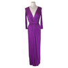 Issa purple 100% silk  long dress size UK14/US10