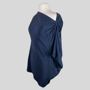 Phillip Lim navy drape  100% silk size UK14/US10