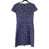 Prada purple print wool & silk short sleeve dress size UK6/US2