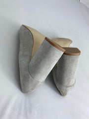 Cafenoir grey suede heels size UK6/US8