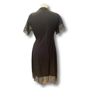 Lanvin black short sleeve dress size UK12/US8