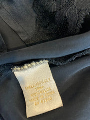 Gold Hawk black 100% silk sleeveless top size UK10/US6