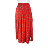 Rixo red print 100% silk skirt size UK6/US2