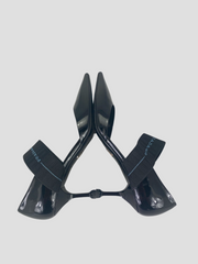 Prada black patent D`Orsay heels size UK4.5/US6.5
