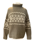 Vince khaki & cream wool & cashmere blend jumper size UK6/US2