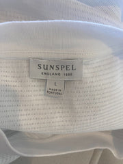 Sunspel white 100% cotton top size UK12/US8