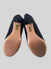 Aquazurra black suede open toe boots size UK6/US9