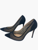 Gianvito Rossi black suede net heels size UK6.5/US8.5